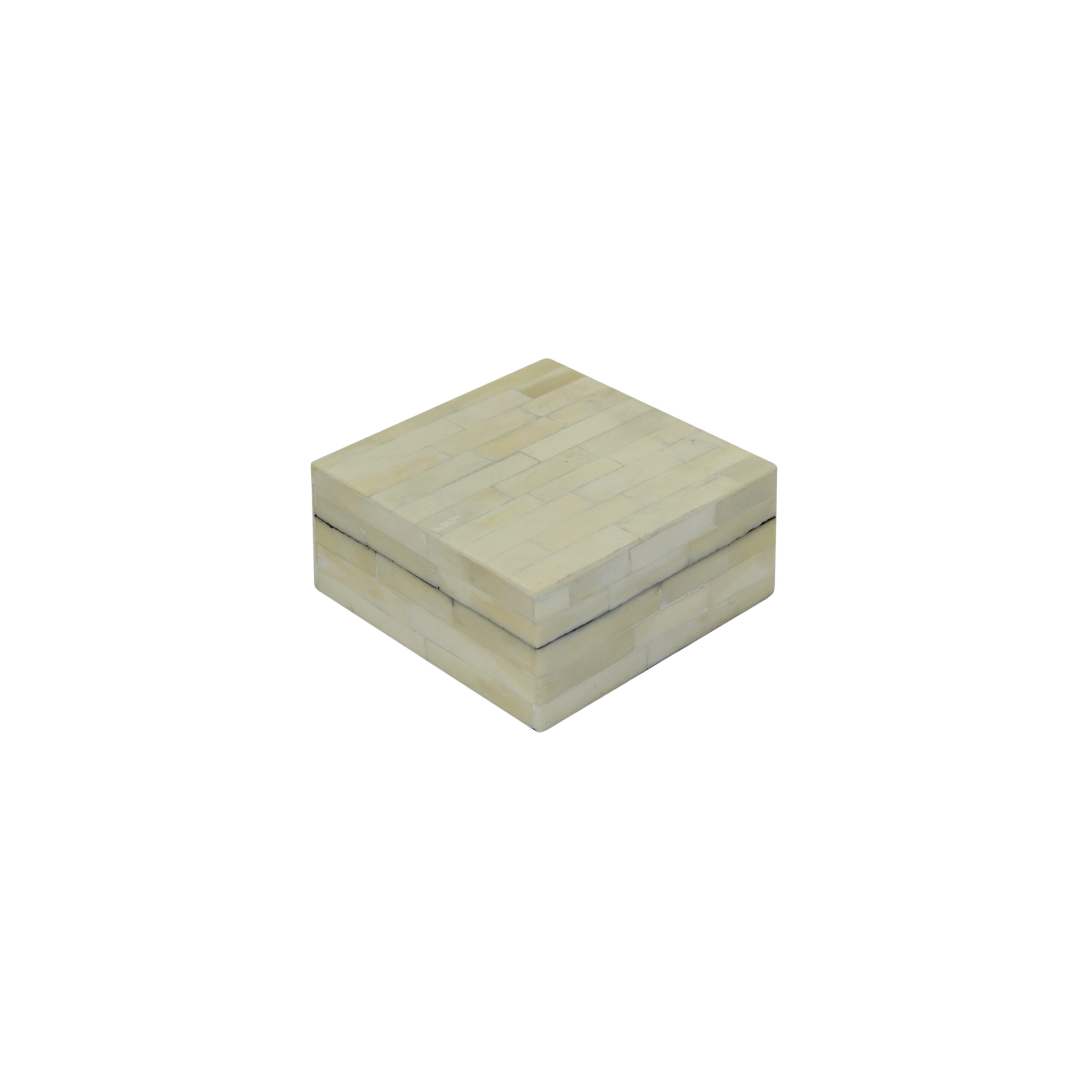 Bone Inlay Bathroom Box - Cream