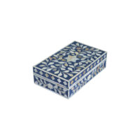 Pearl Inlay Floral Navy Box