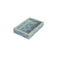 Bone Inlay Mini Tray Powder Blue