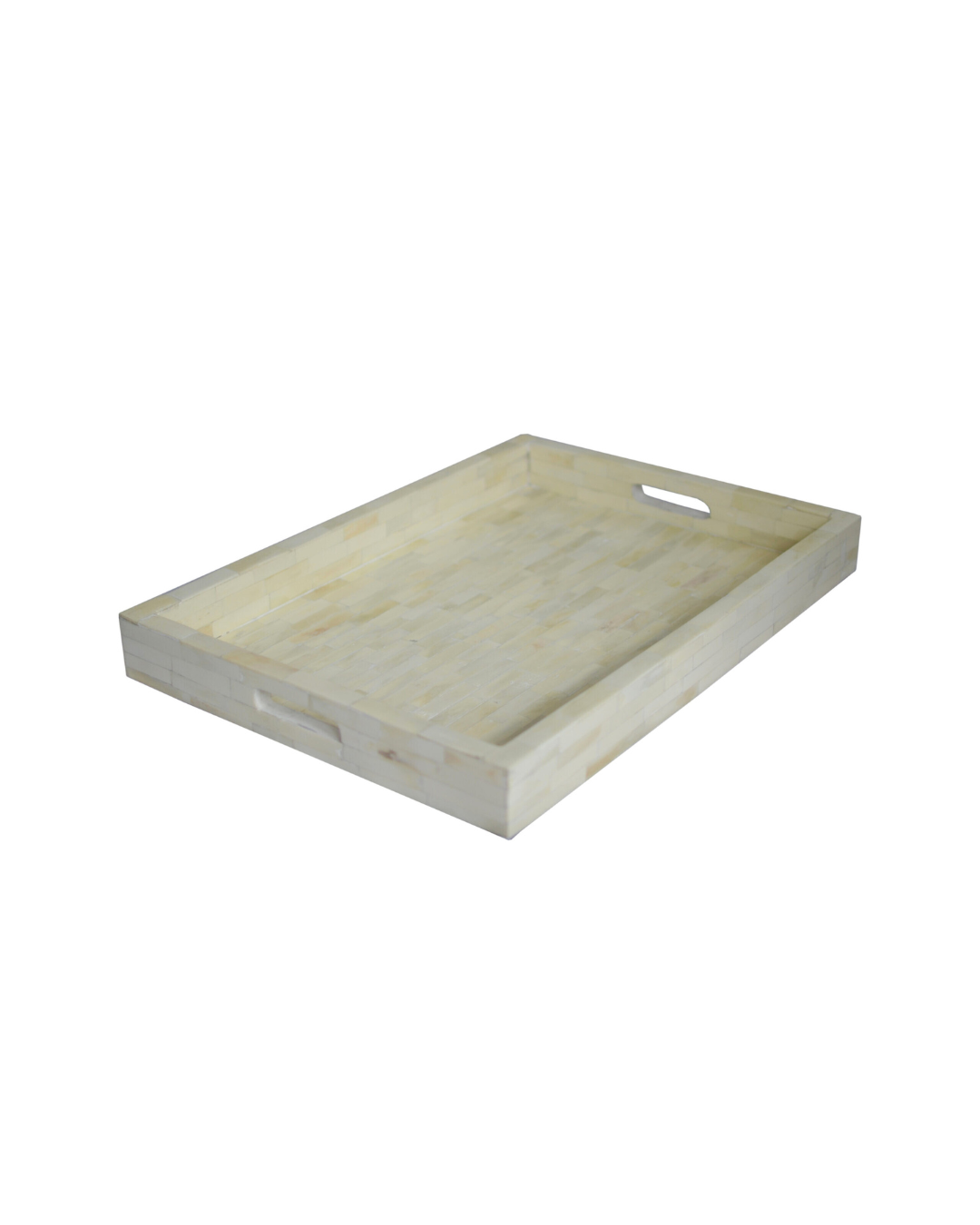 Bone Inlay Tray - Cream