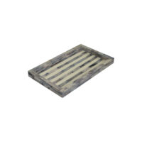 Bone inlay bathroom tray grey