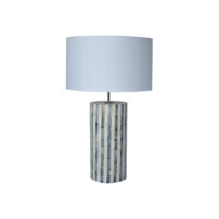 Bone inlay grey stripe lamp