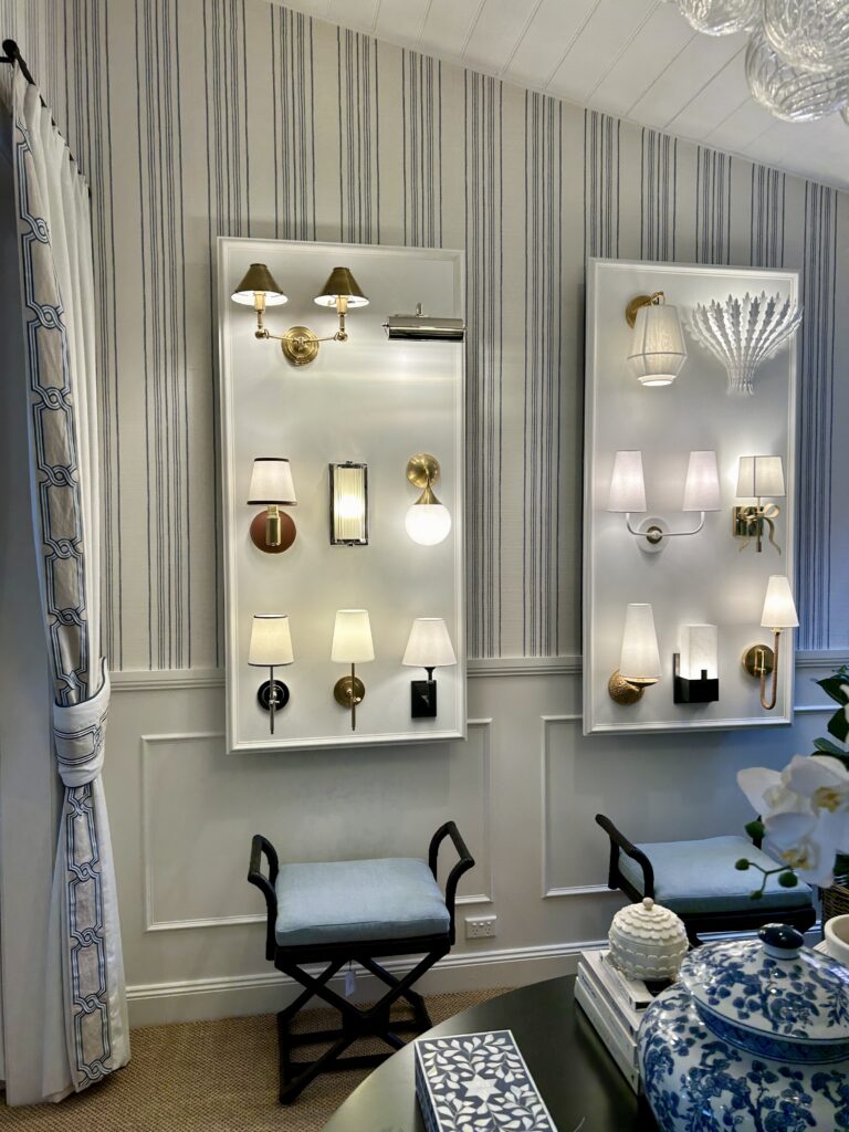 Beautiful gallery of wall lights in my new showroom