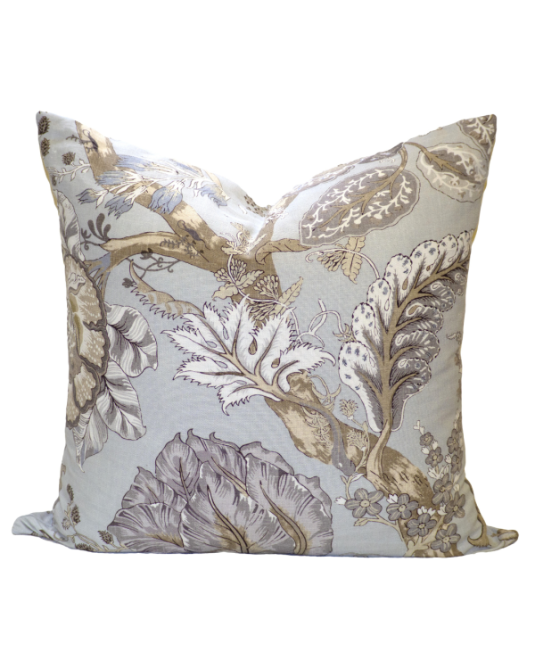Celadon Vine Leaf Cushion