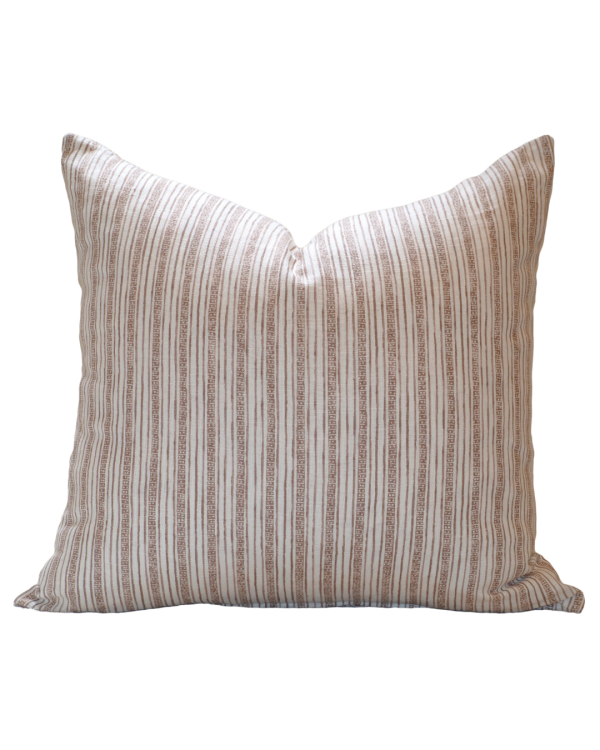 Chocolate Dot Stripe Cushion