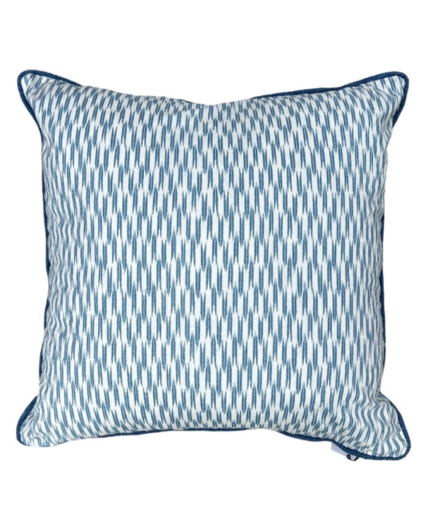 Blue Trickle Stripe Cushion