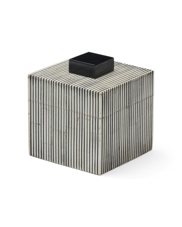Black Stripe Bone Box