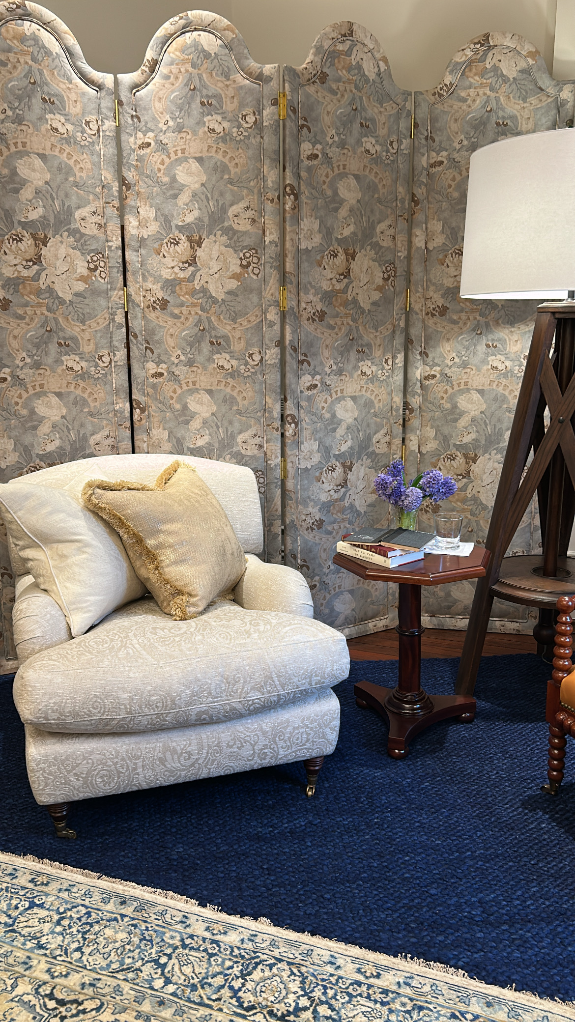 A showroom featuring Ralph Lauren furniture and lighting.