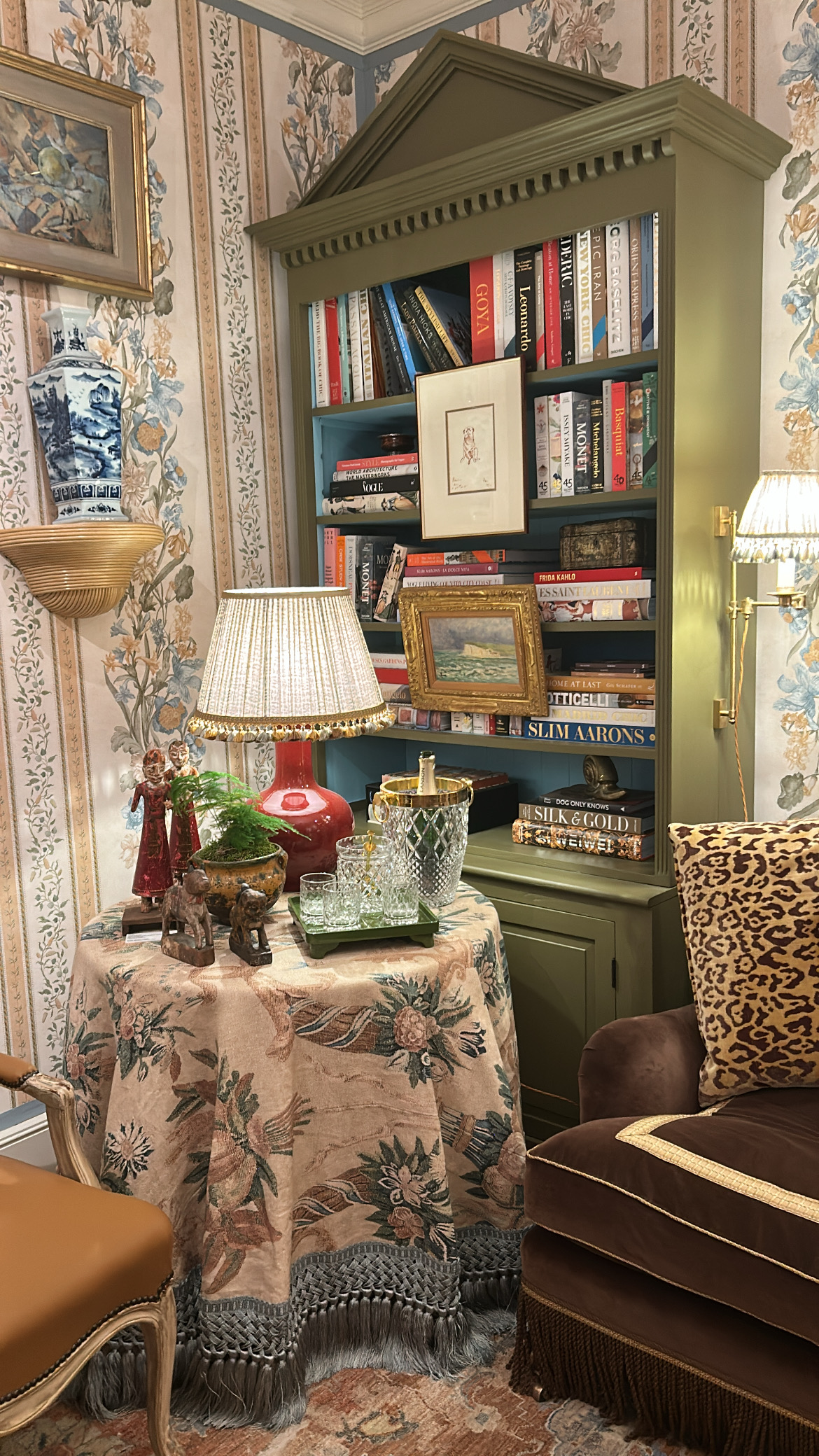Fringing and layers in this sitting room at Wow!House London